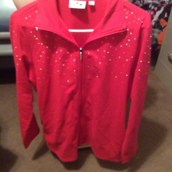 Quacker  Factory medium zip front top/jacket - Picture 3 of 9